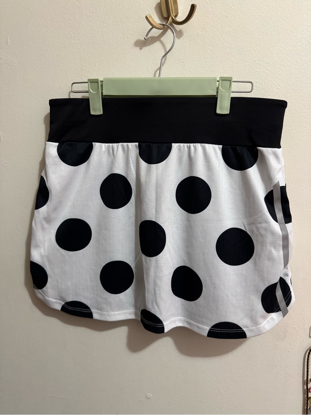 Black and White Polka Dot Skirt